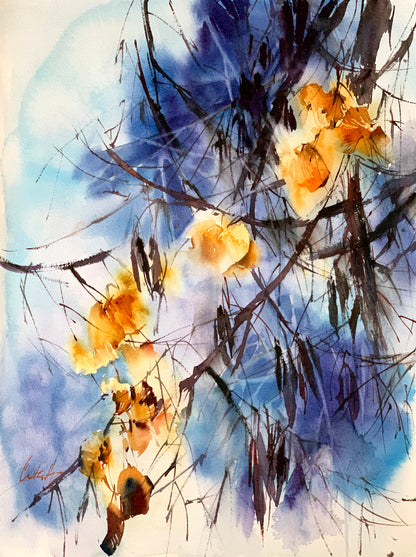 Autumn in Blue and Yellow Version 2