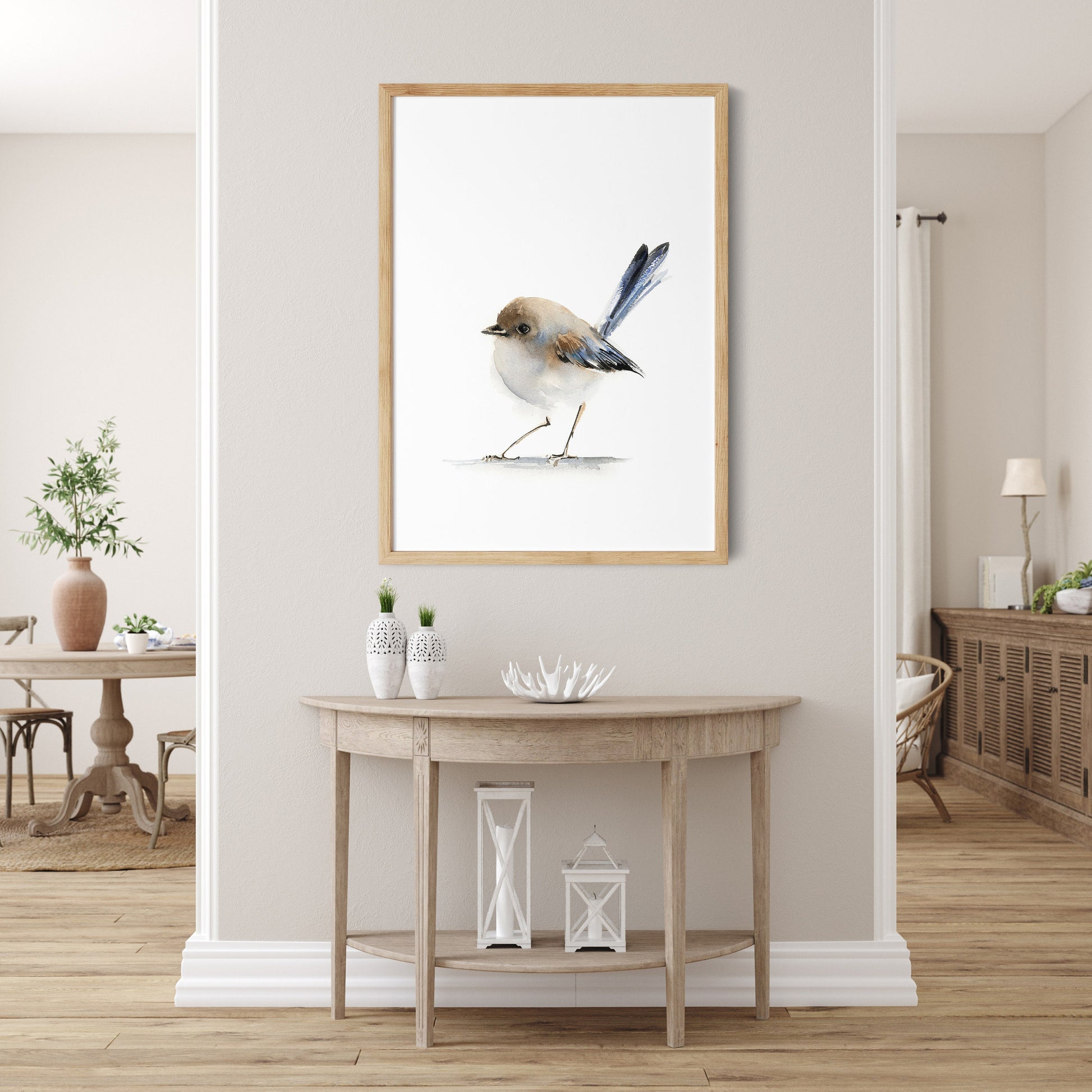 Wren Art Print, Birds Watercolor Painting, Wren Bird Watercolor Print, Little Cute Bird Art Print, Kids Room Decor, Giclee Fine Art Print